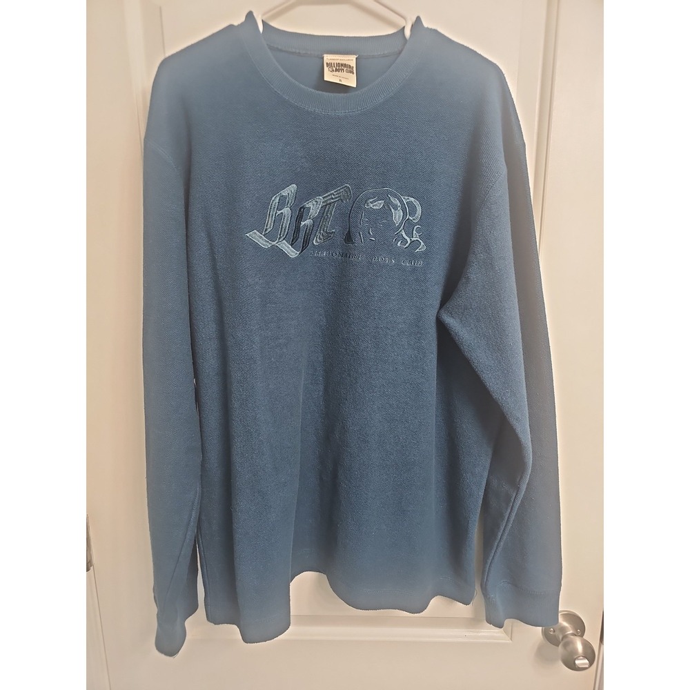 Billionaire Boys Club Sweatshirt Mens X Large BLUE Pullover Astronaut Designer